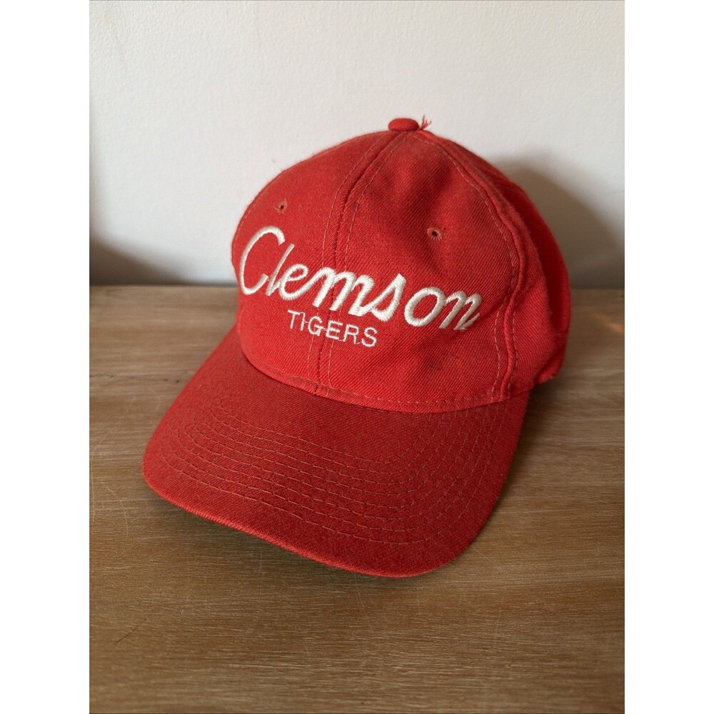 Vintage 90s Sports Specialties Clemson Tigers Script Snapback Hat OSFA